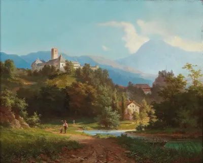 Ansicht Einer Burg