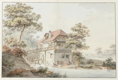 Ansicht Einer Muhle Im Berner Mittelland