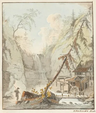 Ansicht Einer Muhle Im Kanton Zurich