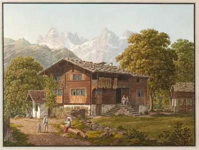 Ansicht Eines Urner Bauernhauses