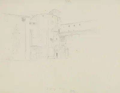 Ansicht Vom Dom S Lorenzo In Perugia