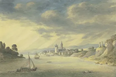 Ansicht Von Eltville Am Rhein