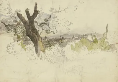 Ansicht Von Florenz Vom Monte Oliveto