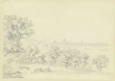 Ansicht Von Frankfurt Am Main Von Oberrad Gesehen