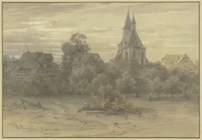 Ansicht Von Gladenbach In Oberhessen
