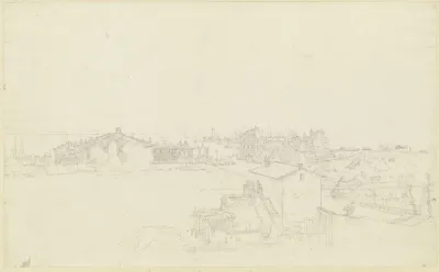 Ansicht Von Porto Danzio Der Geburtsstadt Von Kaiser Nero