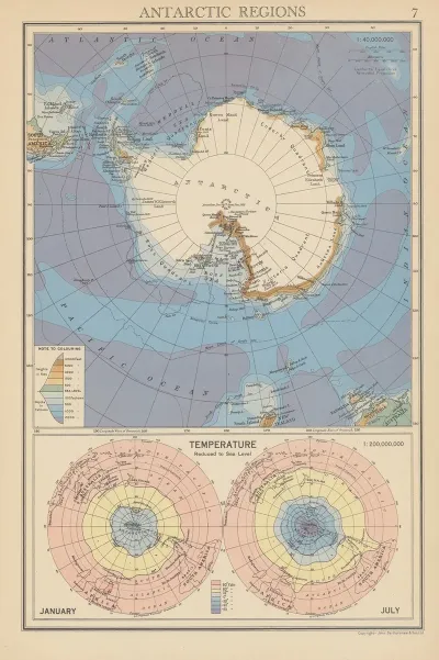 Antarctic Regions Temperature January And July