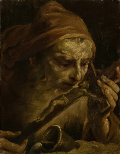 Anthony The Abbot Kissing The Crucifix