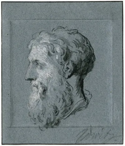 Antique Head Of A Man In Profile