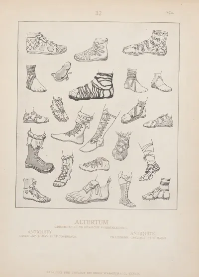 Antiquity Greek And Roman Feet Coverings