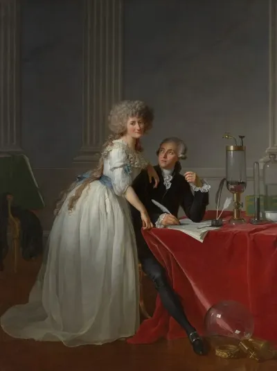 Antoine Laurent Lavoisier 1743 1794 And Marie Anne Lavoisier Marie Anne Pierrette Paulze 1758 1836