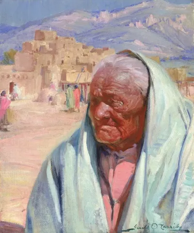 Antonio Concha Old Man Of Taos