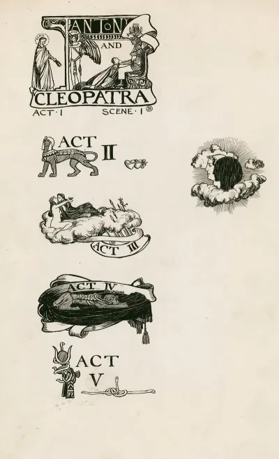 Antony And Cleopatra Headings