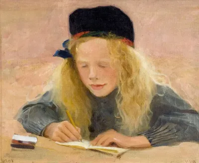 Antti Drawing On Sand