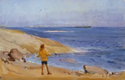 Antti On A Rocky Beach
