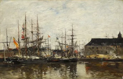 Anvers Trois Mats A Quai
