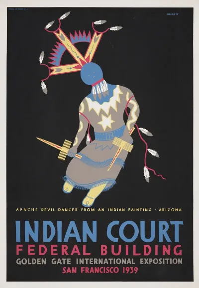 Apache Devil Dancer From An Indian Painting Arizona
