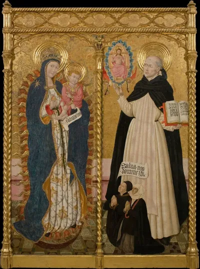 Apocalyptic Virgin And Saint Vincent Ferrer With Two Donors