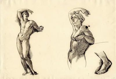 Apollino Apollo Medici Full Length View The Upper Part Of The Body And The Left Foot