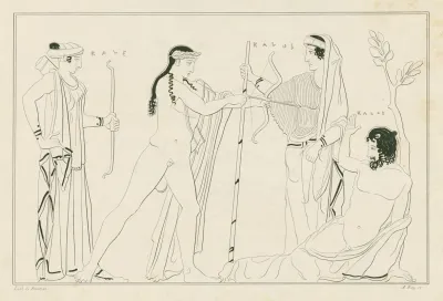 Apollo And Artemis Come To The Aid Of Leto Who Was Abducted By The Giant Tityus