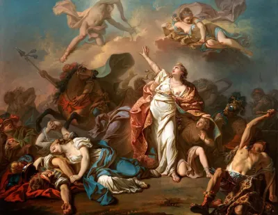 Apollo And Diana Attacking The Children Of Niobe