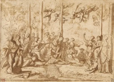 Apollo And The Muses On Mount Parnassus