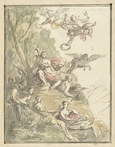 Apollo En De Muzen Op De Parnassus