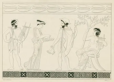 Apollo Holding Lyre And Laurel Branch