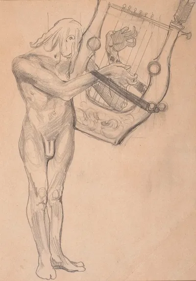 Apollo Playing The Lyre