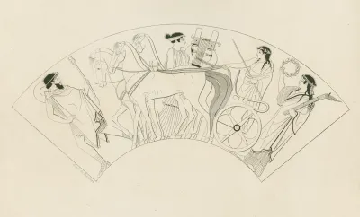 Apollo Riding In A Quadriga Drawn By Horses With Artemis And Hermes