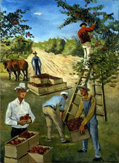 Apple Pickers Mural Study