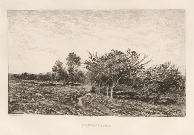 Apple Trees At Auvers Pommiers A Auvers