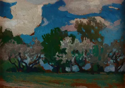 Apple Trees In Blossom