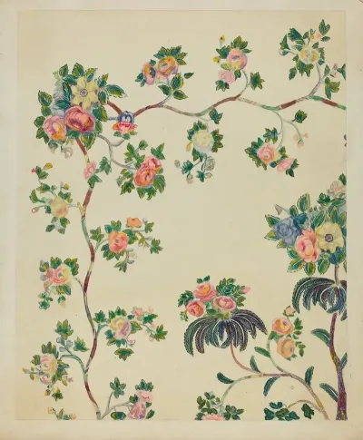 Appliqued Coverlet Tree Design