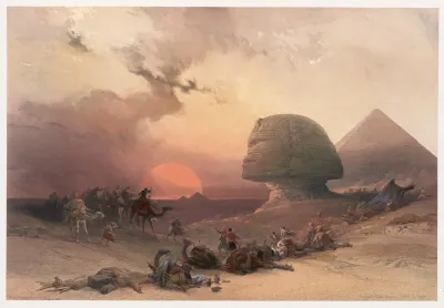 Approach Of The Simoom Desert Of Gizeh