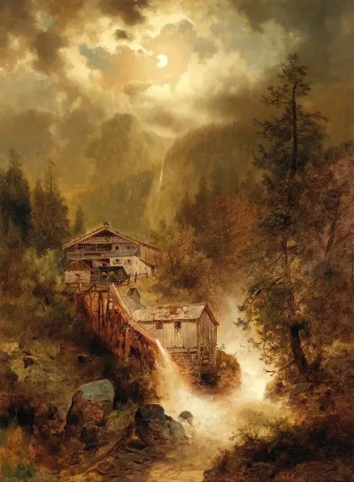 Approaching Storm In The High Mountains