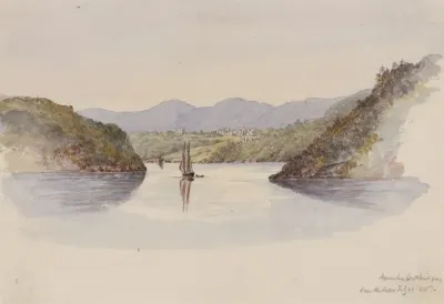 Approaching West Point Going Down The Hudson July 24 1846