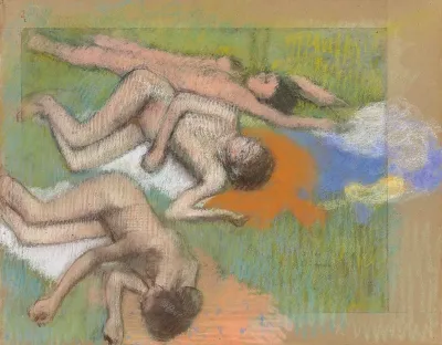 Apres Le Bain Trois Femmes Nues