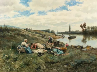 Apres Un Dejeuner Bords De La Seine