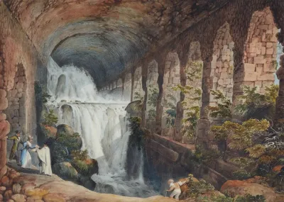 Aquadukt Unter Der Villa Des Maecenas In Tivoli