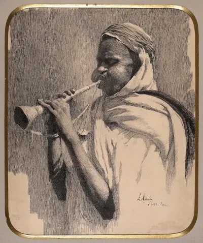 Arab Playing The Trumpet