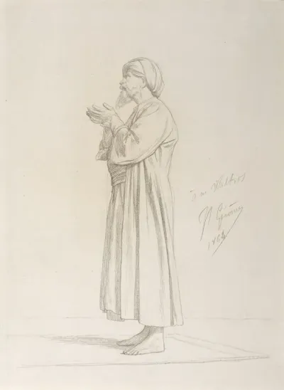 Arab Standing In Prayer