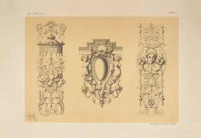Arabesque Et Cartouche Genre Marot 2
