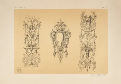 Arabesque Et Cartouche Genre Marot