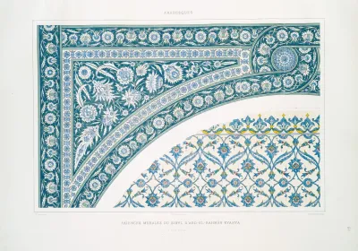 Arabesques Faiences Murales Du Sibyl Dabd El Rahman Kyahya Xviiie Siecle