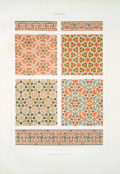 Arabesques Mosaiques Murales Xve Xvie Siecles