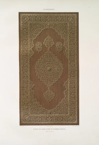 Arabesques Porte Du Sibyl Dabd El Rahman Kyahya Xviiie Siecle