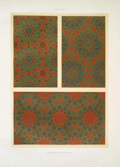 Arabesques Specimens De Plafonds Dispositions De Dodecagones Etoiles