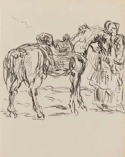 Arabian Horseman And Horse