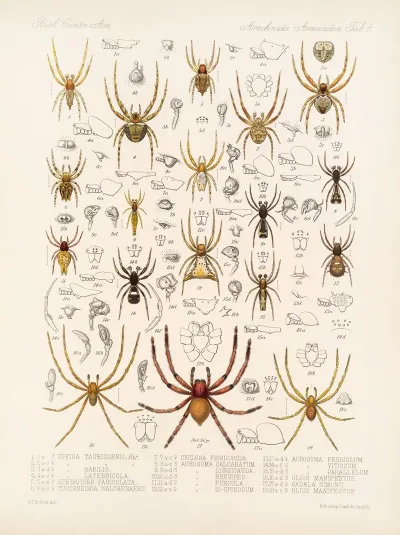 Arachnida Araneidea Pl 08